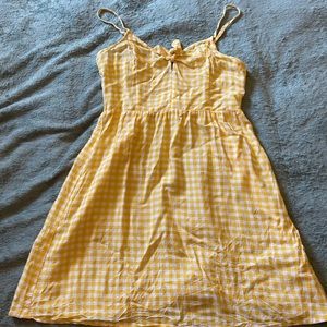 H&M Divided Yellow Gingham Sundress Size US 2